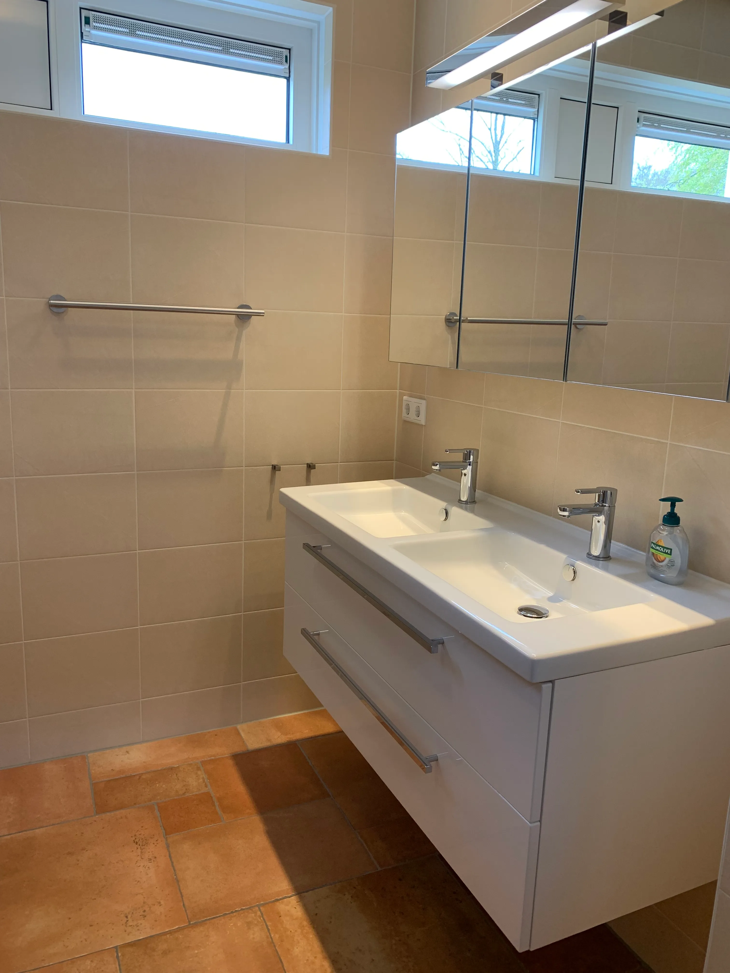 Badkamer van vakantiehuis Hesselte
