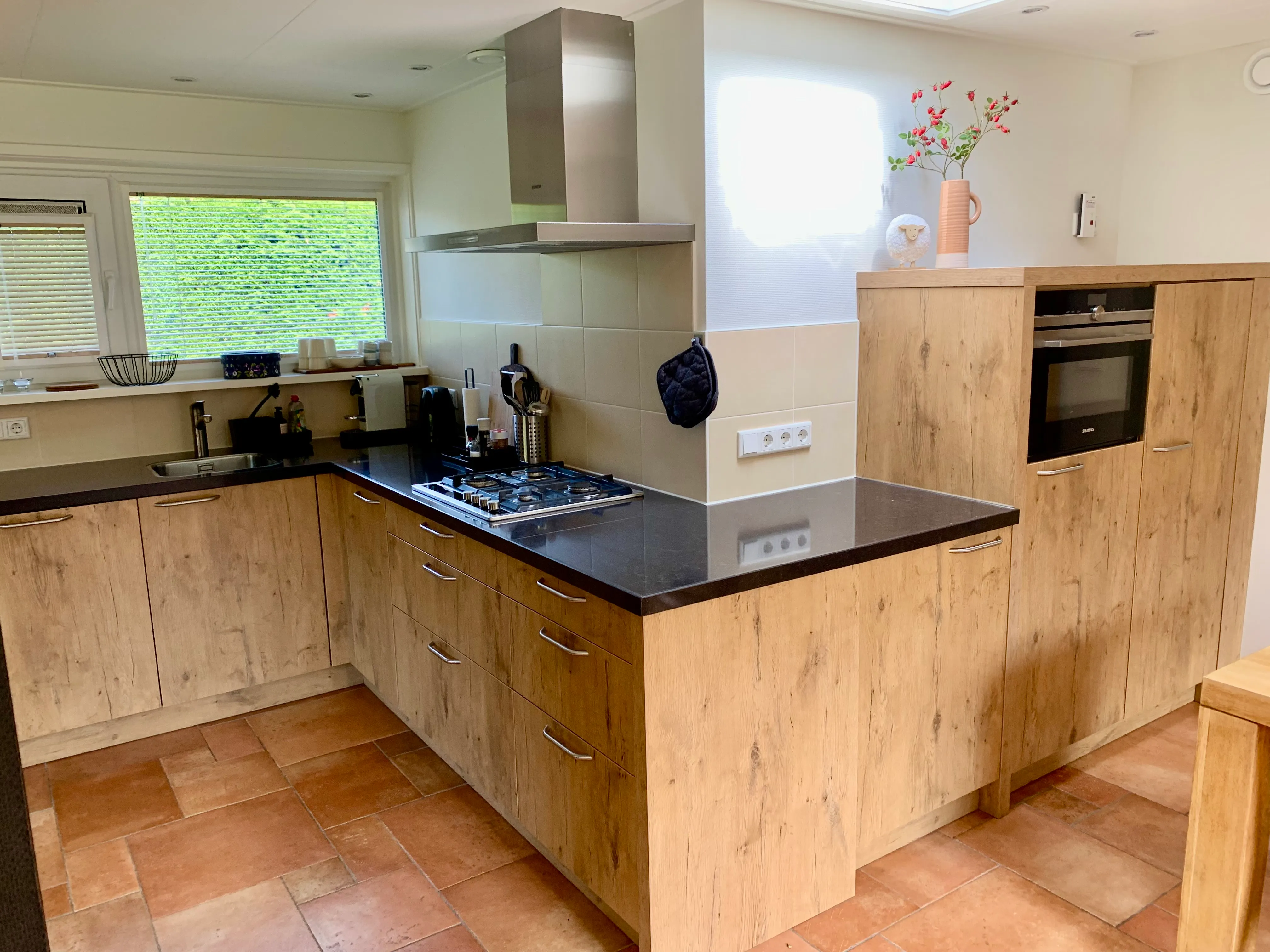 Keuken van vakantiehuis Hesselte